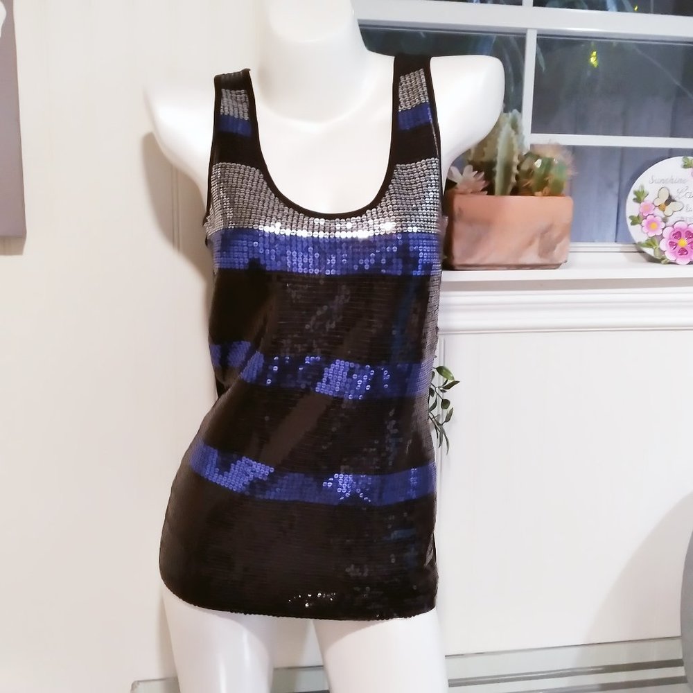 EUC Six Degrees of Separation Sequin Tank Top M
